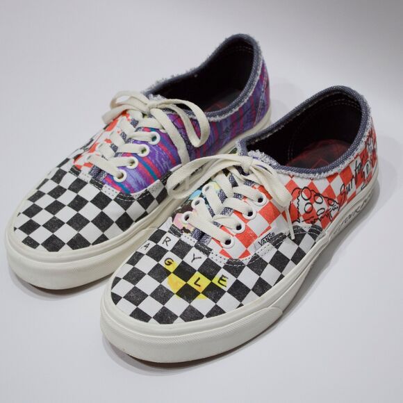 Vans x Stranger Things Surfer Boy Pizza Check Skate Shoes Women Size 9 (7.5 Men) - Picture 13 of 14